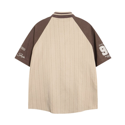 Camisa de Béisbol con Cuello Deportivo de Manga Corta para Hombre - Image 22