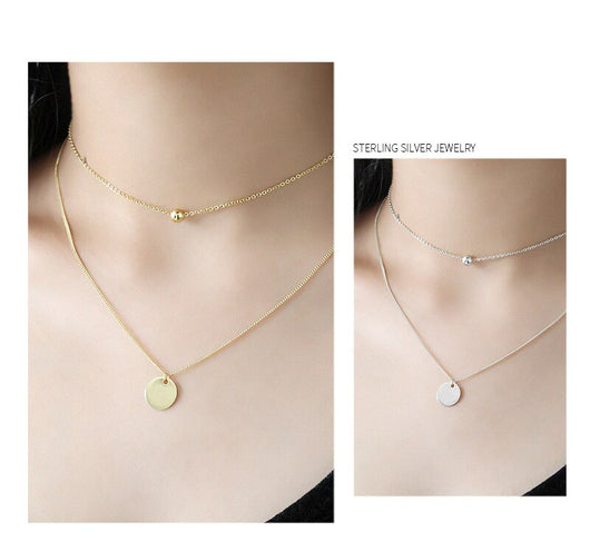 Collar de Plata 925 Geométrico Redondo para Mujer - Image 8