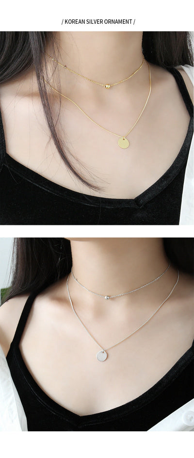 Collar de Plata 925 Geométrico Redondo para Mujer - Image 10