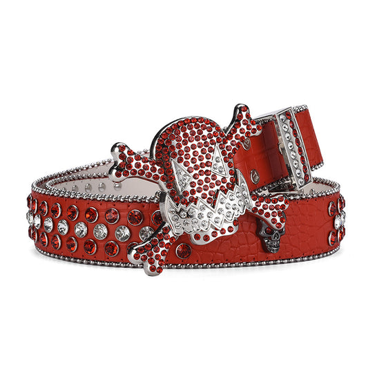 Cinturón Hip Hop Decorativo con Hebilla Negra y Incrustaciones de Diamantes de Imitación - Image 47
