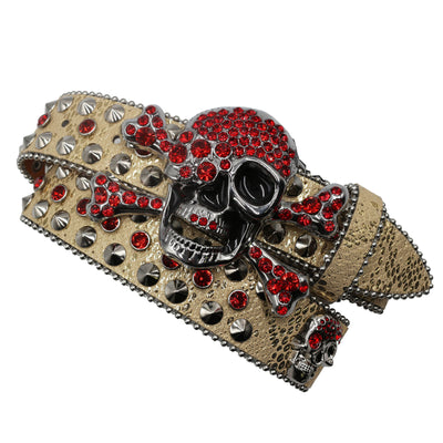 Cinturón Mujer Y2K con Incrustaciones de Diamantes y Patrón de Serpiente - Image 62