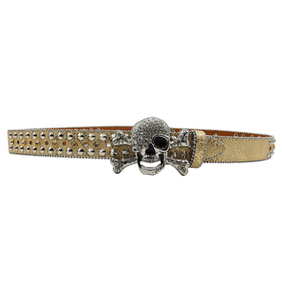 Cinturón Mujer Y2K con Incrustaciones de Diamantes y Patrón de Serpiente - Image 65