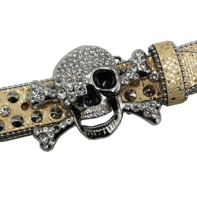 Cinturón Mujer Y2K con Incrustaciones de Diamantes y Patrón de Serpiente - Image 70