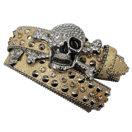 Cinturón Mujer Y2K con Incrustaciones de Diamantes y Patrón de Serpiente - Image 74
