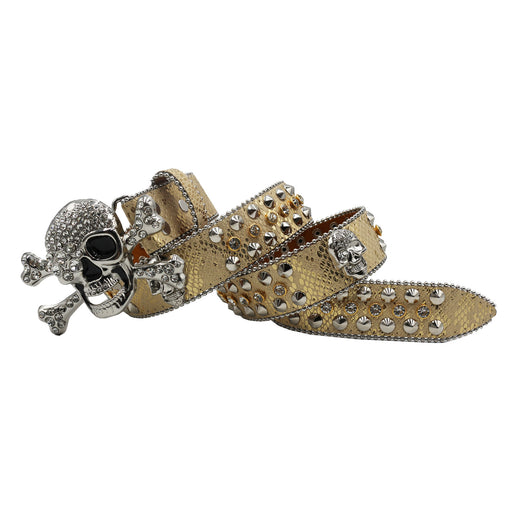 Cinturón Mujer Y2K con Incrustaciones de Diamantes y Patrón de Serpiente - Image 85