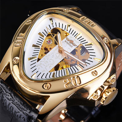 Reloj Mecánico Automático Hombre Diseño Triangular Hueco Esfera Grande - Image 15