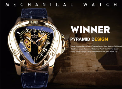 Reloj Mecánico Automático Hombre Diseño Triangular Hueco Esfera Grande - Image 17
