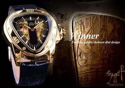 Reloj Mecánico Automático Hombre Diseño Triangular Hueco Esfera Grande - Image 19