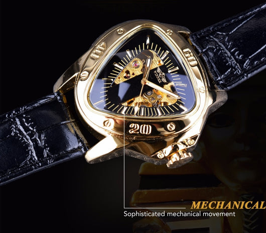 Reloj Mecánico Automático Hombre Diseño Triangular Hueco Esfera Grande - Image 22