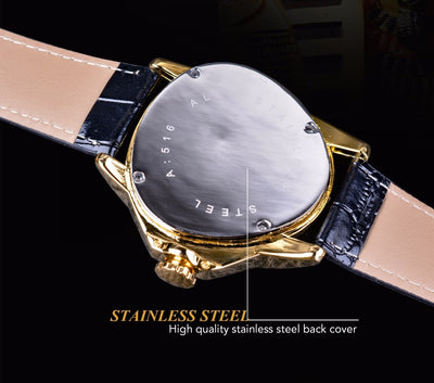 Reloj Mecánico Automático Hombre Diseño Triangular Hueco Esfera Grande - Image 23