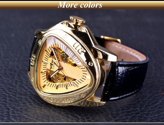 Reloj Mecánico Automático Hombre Diseño Triangular Hueco Esfera Grande - Image 25