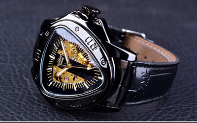 Reloj Mecánico Automático Hombre Diseño Triangular Hueco Esfera Grande - Image 26