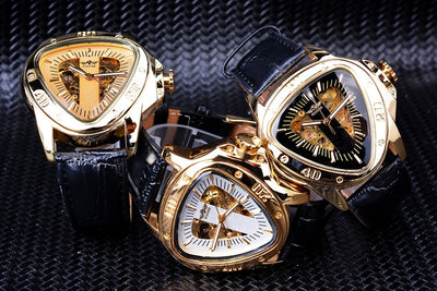 Reloj Mecánico Automático Hombre Diseño Triangular Hueco Esfera Grande - Image 29