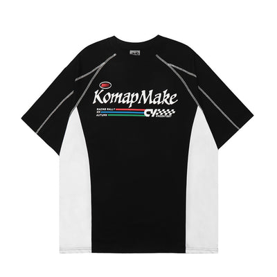Camiseta Hombre Estampado Letras Contraste Patchwork - Image 20