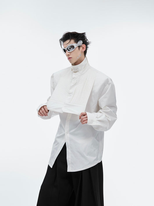 Camisa Estilo Chino Moderno con Cuello Mao y Hebilla - Image 14