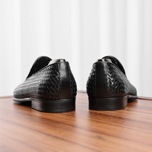 Zapatos de Cuero Tejido para Hombre - Slip-on Ejecutivo - Image 14