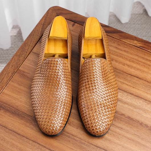 Zapatos de Cuero Tejido para Hombre - Slip-on Ejecutivo - Image 18
