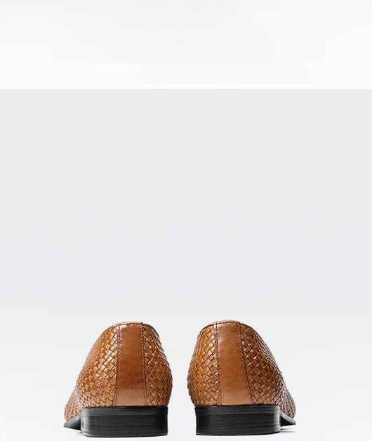 Zapatos de Cuero Tejido para Hombre - Slip-on Ejecutivo - Image 19