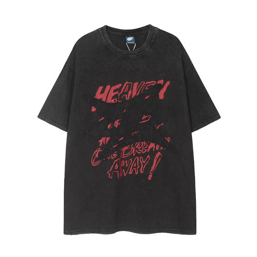 Camiseta Unisex Vintage Desgastada con Bordado - Estilo Retro para Hombre y Mujer - Image 22