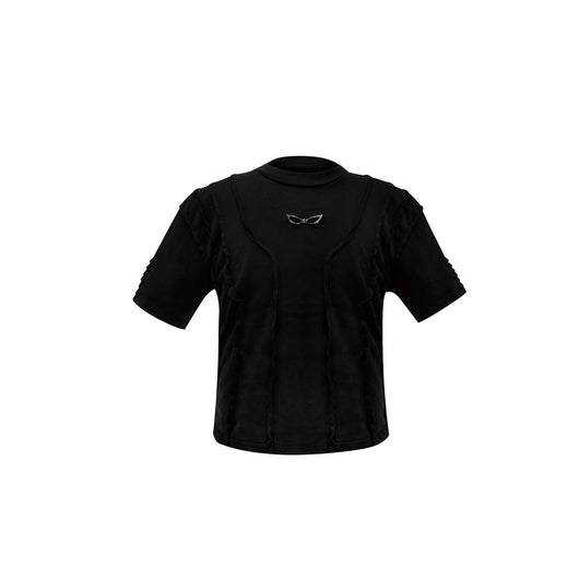 Remera Oversize con Efecto Desgastado y Hombros Acolchados - Image 19