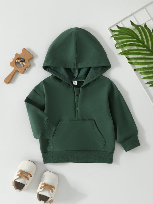 Sudadera Infantil con Cierre Medio Abierto en Colores Pastel - Image 70
