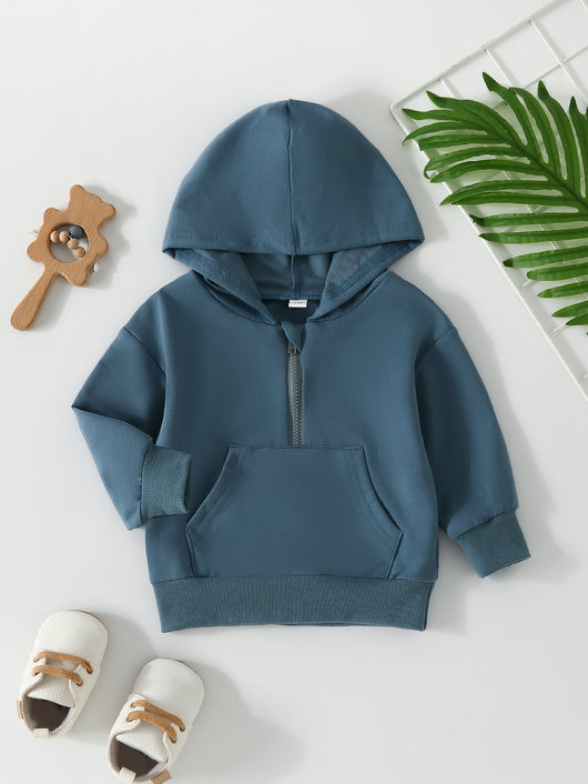 Sudadera Infantil con Cierre Medio Abierto en Colores Pastel - Image 72