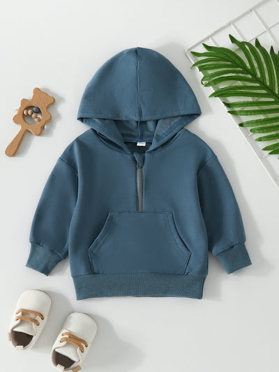Sudadera Infantil con Cierre Medio Abierto en Colores Pastel - Image 81