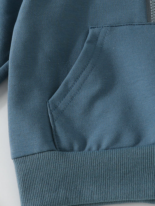 Sudadera Infantil con Cierre Medio Abierto en Colores Pastel - Image 82