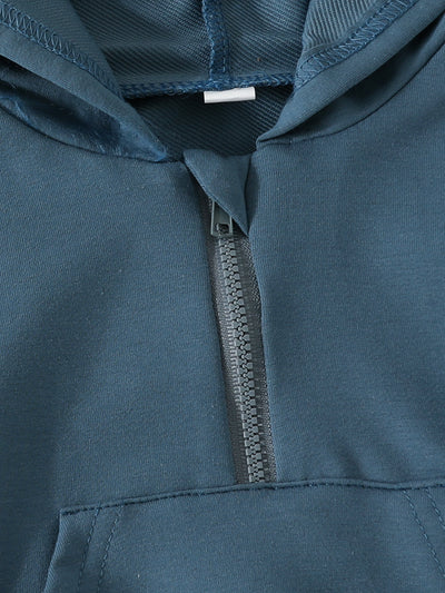 Sudadera Infantil con Cierre Medio Abierto en Colores Pastel - Image 86