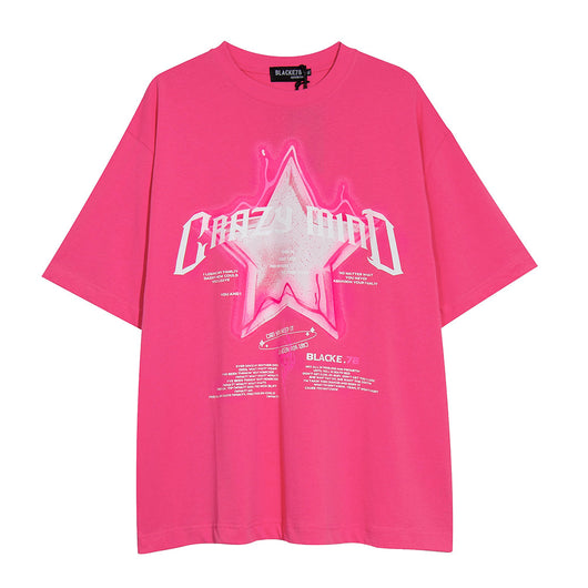 Playera Estampada con Estrella de Cinco Puntas para Hombre - Image 20