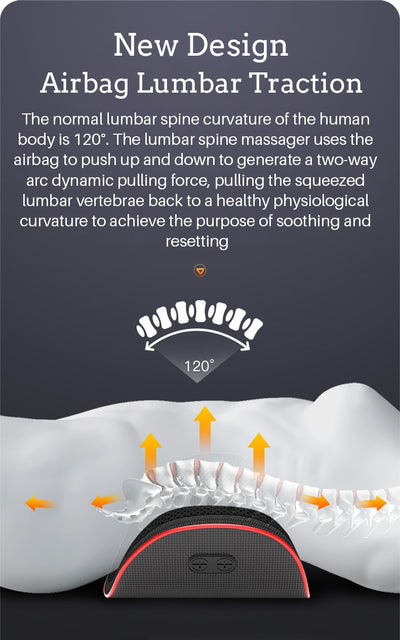 Dispositivo de Tracción Lumbar Eléctrico con Masaje Vibrador para Alivio de Espalda - Image 14