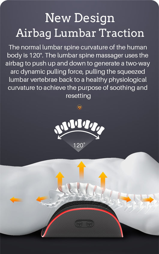 Dispositivo de Tracción Lumbar Eléctrico con Masaje Vibrador para Alivio de Espalda - Image 14