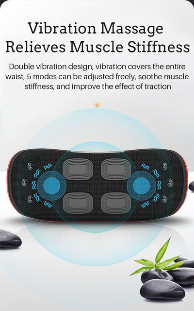 Dispositivo de Tracción Lumbar Eléctrico con Masaje Vibrador para Alivio de Espalda - Image 15