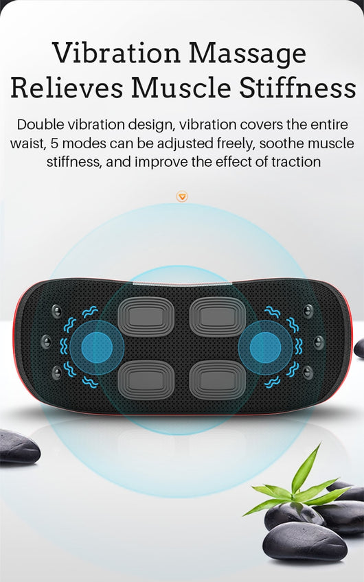 Dispositivo de Tracción Lumbar Eléctrico con Masaje Vibrador para Alivio de Espalda - Image 15
