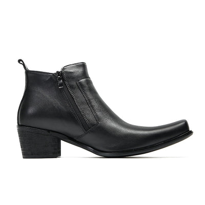 Botas Altas Casuales de Cuero para Hombre - Estilo Retro Trendy - Image 15