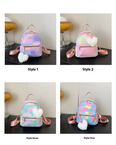 Mochila Casual de Gran Capacidad en Colores Pastel con Textura Nylon - Image 39