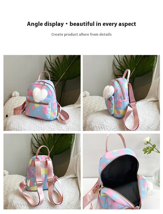 Mochila Casual de Gran Capacidad en Colores Pastel con Textura Nylon - Image 44
