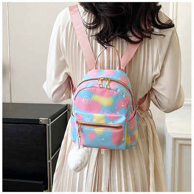 Mochila Casual de Gran Capacidad en Colores Pastel con Textura Nylon - Image 50