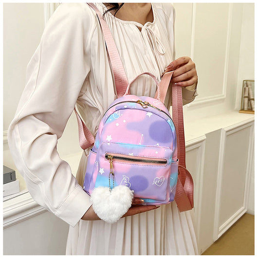 Mochila Casual de Gran Capacidad en Colores Pastel con Textura Nylon - Image 51