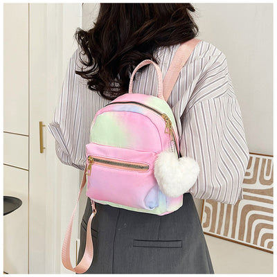 Mochila Casual de Gran Capacidad en Colores Pastel con Textura Nylon - Image 53