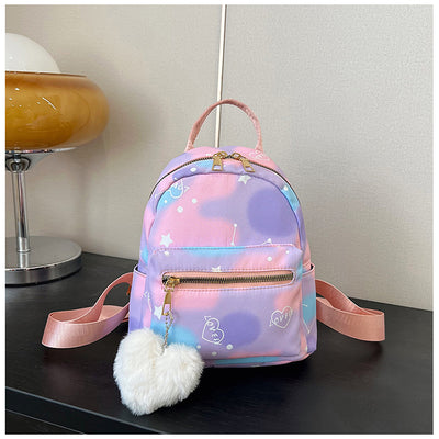 Mochila Casual de Gran Capacidad en Colores Pastel con Textura Nylon - Image 60