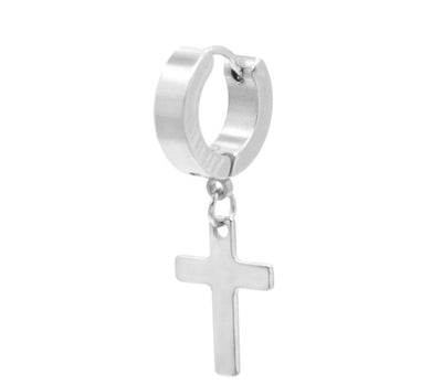 Aretes Cruz de Acero Titanio para Hombre - Diseño Minimalista Duradero - Image 8
