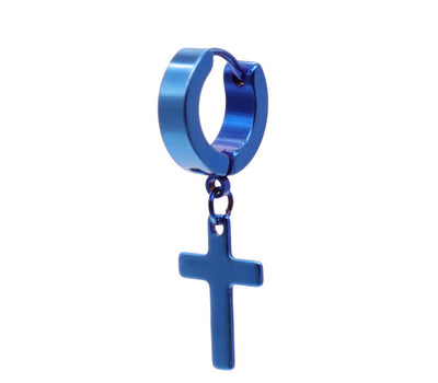 Aretes Cruz de Acero Titanio para Hombre - Diseño Minimalista Duradero - Image 9
