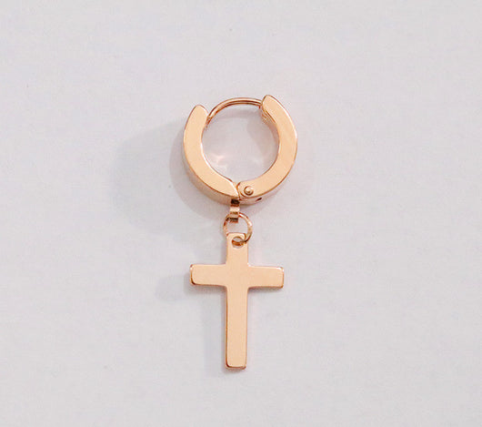 Aretes Cruz de Acero Titanio para Hombre - Diseño Minimalista Duradero - Image 10