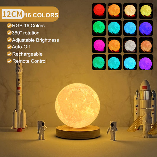 Lámpara Luna Flotante Magnética 3D con Control Táctil y 3 Colores de Luz - Image 18
