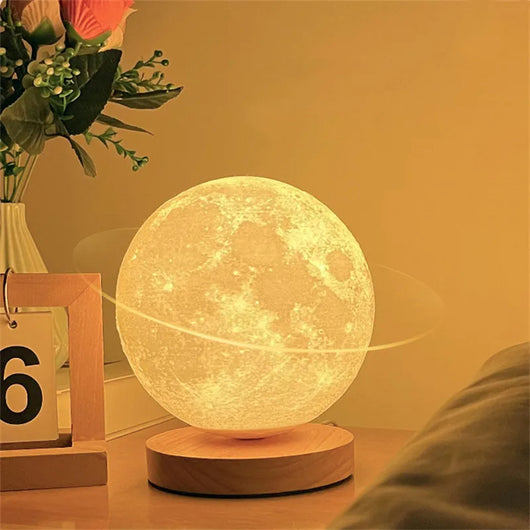 Lámpara Luna Flotante Magnética 3D con Control Táctil y 3 Colores de Luz - Image 19