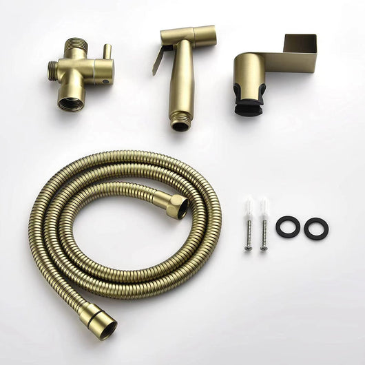 Conjunto Bidet con Pistola de Agua Acero Inoxidable Negro y Dorado - Image 22