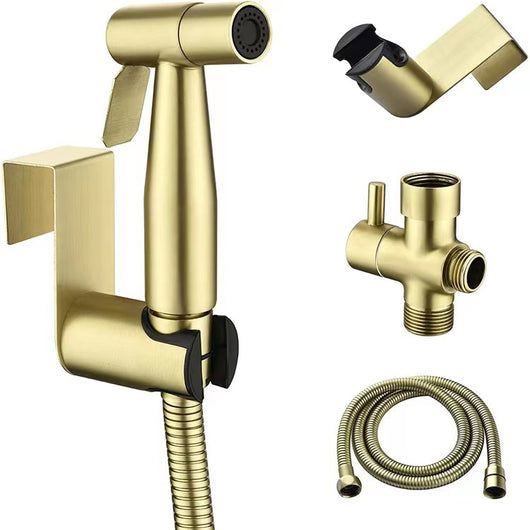 Conjunto Bidet con Pistola de Agua Acero Inoxidable Negro y Dorado - Image 26