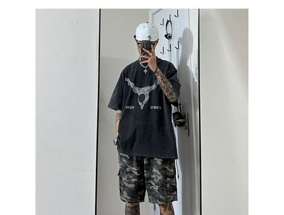 Pantalones Cortos de Trabajo Camuflaje Estilo Americano con Múltiples Bolsillos - Image 10