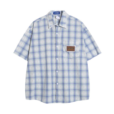 Camisa a Cuadros Manga Corta Unisex - Image 23